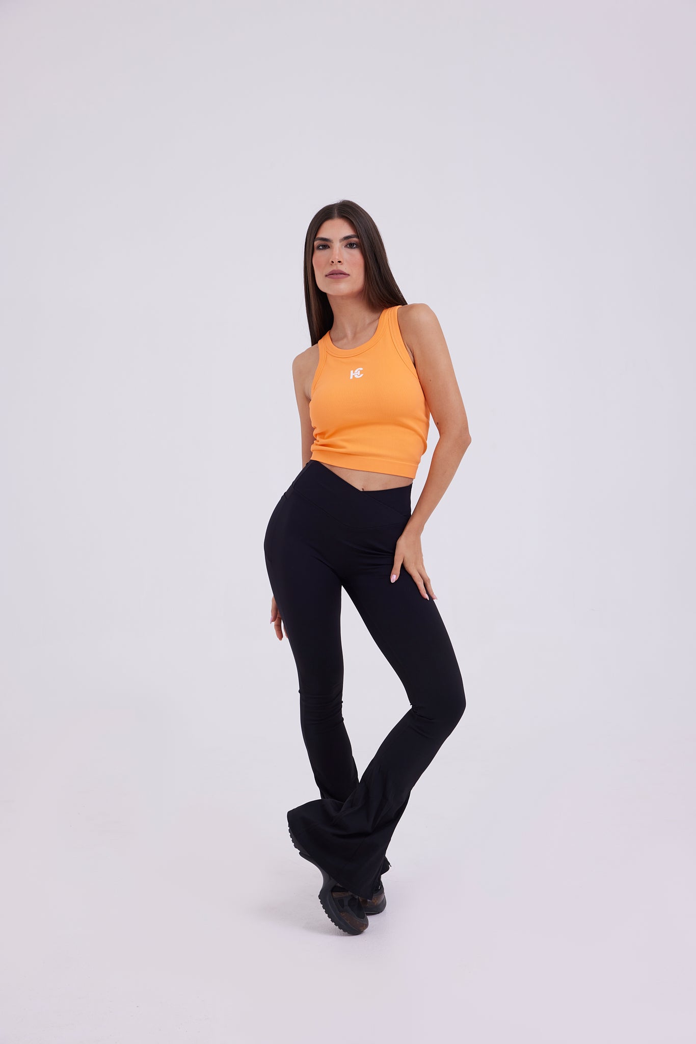 SoftSkin High Waist Flare Yoga Pant with Pocket Black