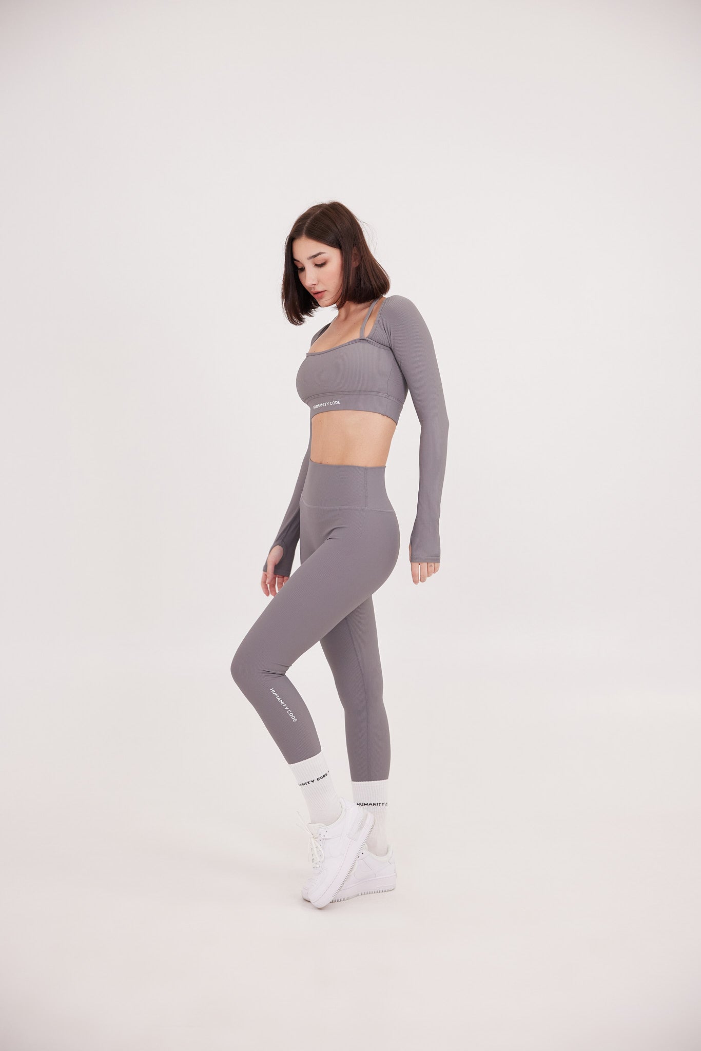 AirFlex Contour High Waist Legging Light Grey