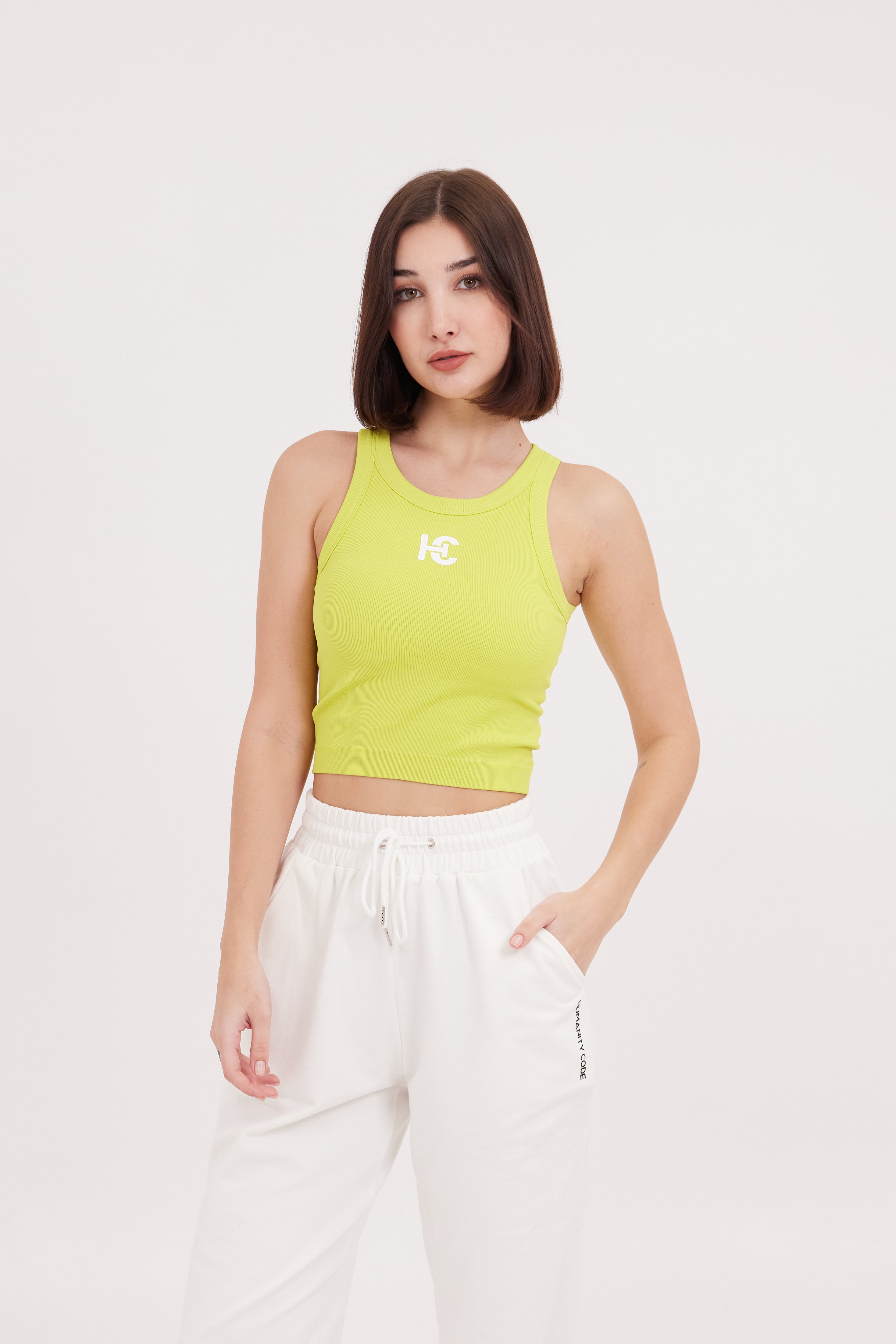 SoftSkin 2-in-1 BRA TANK in Yellow