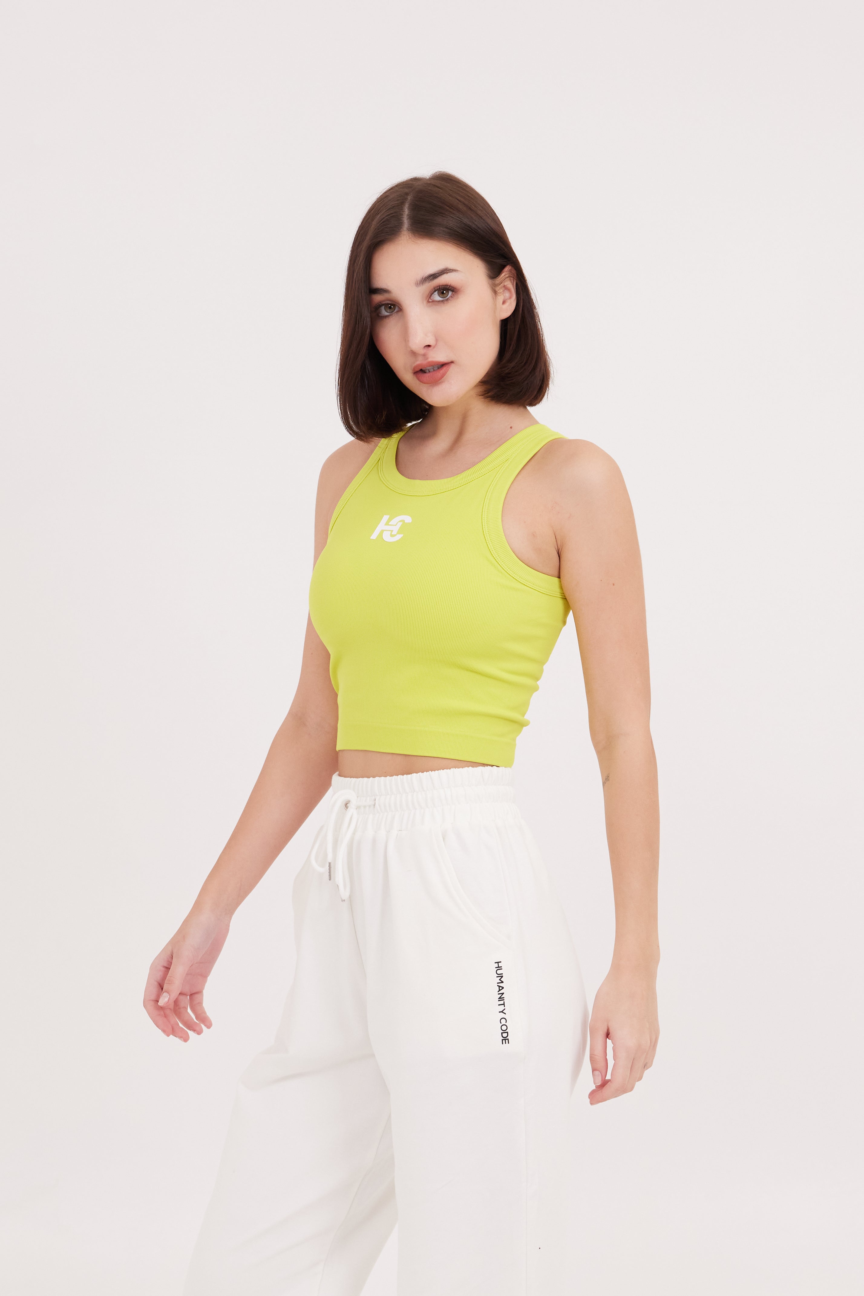 SoftSkin 2-in-1 BRA TANK in Yellow