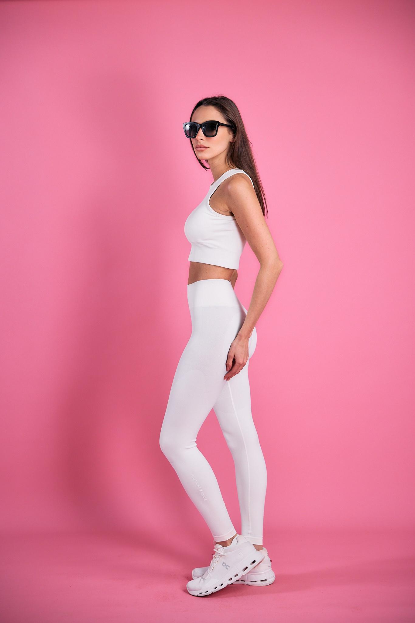 Seamless Sculpt Bra Tank in Vanilla