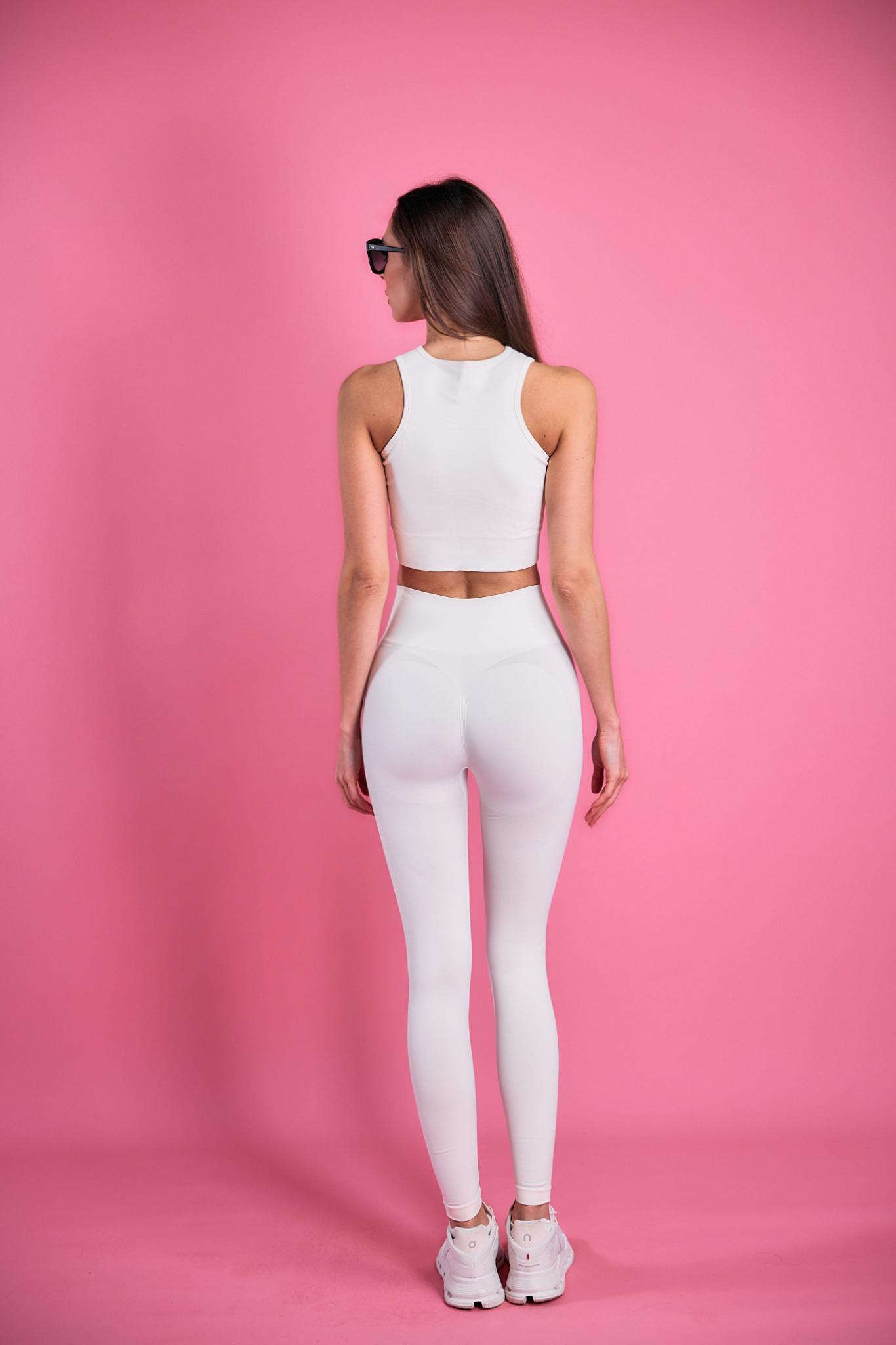 Seamless Sculpt Bra Tank in Vanilla