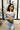 Serenity Sculpt Off-Shoulder Long Sleeve Top — Blue Fog