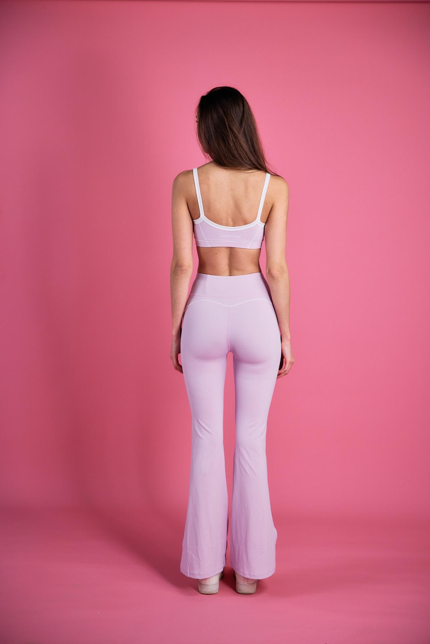 SilkEase Flare Set in blush pink